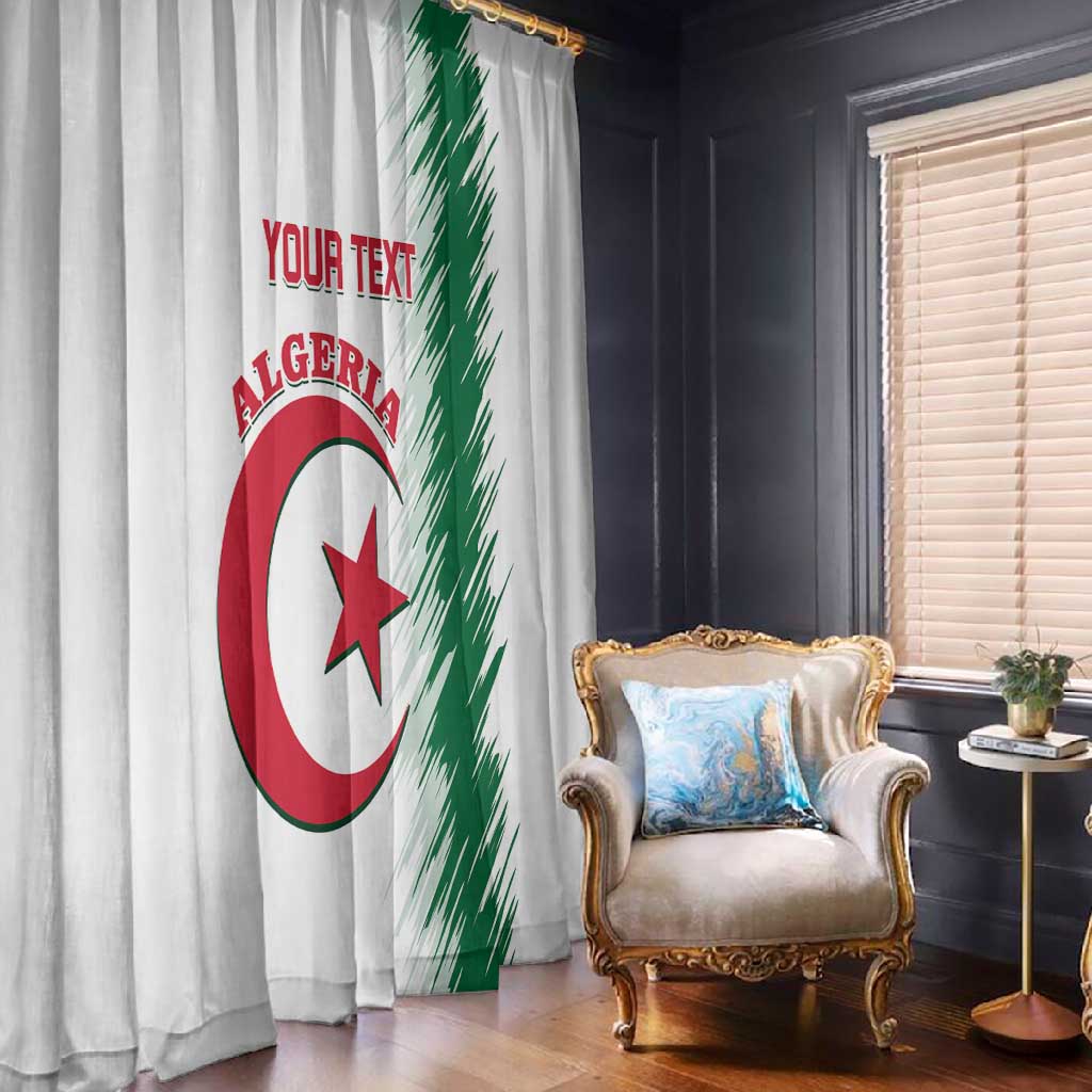Custom Algeria Football Window Curtain Go The Greens