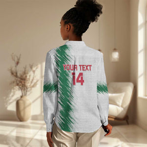 Custom Algeria Football Women Casual Shirt Go The Greens