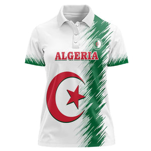 Custom Algeria Football Women Polo Shirt Go The Greens