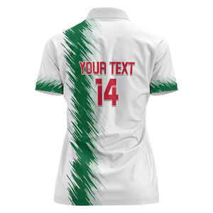 Custom Algeria Football Women Polo Shirt Go The Greens