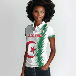 Custom Algeria Football Women Polo Shirt Go The Greens