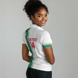 Custom Algeria Football Women Polo Shirt Go The Greens