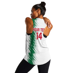 Custom Algeria Football Women Racerback Tank Go The Greens