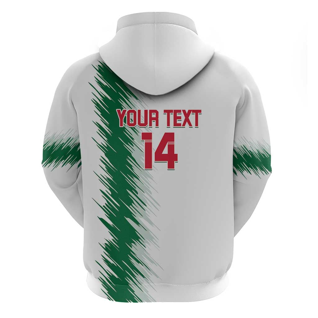 Custom Algeria Football Zip Hoodie Go The Greens
