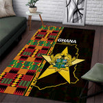 Afro Ghana Independence Day Area Rug Ghanaian 1957 Kente Pattern