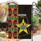 Afro Ghana Independence Day Garden Flag Ghanaian 1957 Kente Pattern