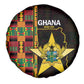 Afro Ghana Independence Day Spare Tire Cover Ghanaian 1957 Kente Pattern
