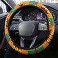 Afro Ghana Independence Day Steering Wheel Cover Ghanaian 1957 Kente Pattern
