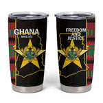 Afro Ghana Independence Day Tumbler Cup Ghanaian 1957 Kente Pattern