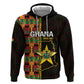 Afro Ghana Independence Day Zip Hoodie Ghanaian 1957 Kente Pattern