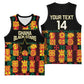 Custom Ghana Black Stars Basketball Jersey Adinkra Pattern - Football Style LT14
