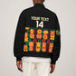 Custom Ghana Black Stars Bomber Jacket Adinkra Pattern - Football Style