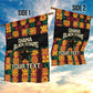 Custom Ghana Black Stars Garden Flag Adinkra Pattern - Football Style