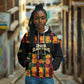 Custom Ghana Black Stars Hoodie Adinkra Pattern - Football Style