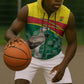Custom Ghana Black Batters Sleeveless Zip Hoodie Ghanaian Tawny Eagle - Cricket Style - African Pride