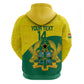Custom Ghana Black Batters Zip Hoodie Ghanaian Tawny Eagle - Cricket Style