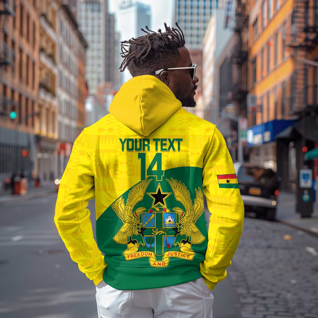 Custom Ghana Black Batters Zip Hoodie Ghanaian Tawny Eagle - Cricket Style