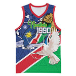 Afro Namibia Independence Day Basketball Jersey Namibian 1990 African Pattern LT14