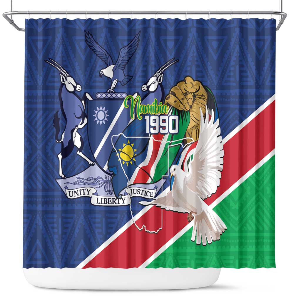 Afro Namibia Independence Day Shower Curtain Namibian 1990 African Pattern