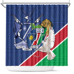 Afro Namibia Independence Day Shower Curtain Namibian 1990 African Pattern