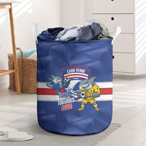 Cabo Verde Football 2026 Laundry Basket Forca Tubaroes Azuis