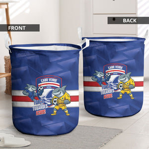 Cabo Verde Football 2026 Laundry Basket Forca Tubaroes Azuis