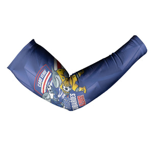 Cabo Verde Football 2026 Custom Arm Sleeves Forca Tubaroes Azuis