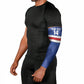 Cabo Verde Football 2026 Custom Arm Sleeves Forca Tubaroes Azuis