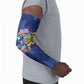 Cabo Verde Football 2026 Custom Arm Sleeves Forca Tubaroes Azuis