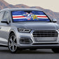 Cabo Verde Football 2026 Auto Sun Shade Forca Tubaroes Azuis