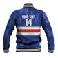Cabo Verde Football 2026 Custom Baseball Jacket Forca Tubaroes Azuis