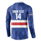 Cabo Verde Football 2026 Custom Button Sweatshirt Forca Tubaroes Azuis