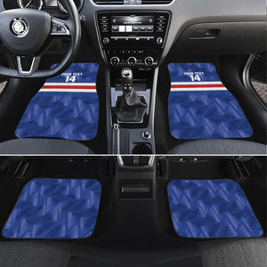 Cabo Verde Football 2026 Custom Car Mats Forca Tubaroes Azuis