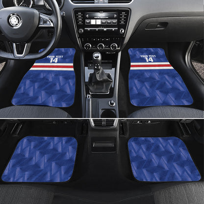 Cabo Verde Football 2026 Custom Car Mats Forca Tubaroes Azuis