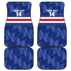 Cabo Verde Football 2026 Custom Car Mats Forca Tubaroes Azuis