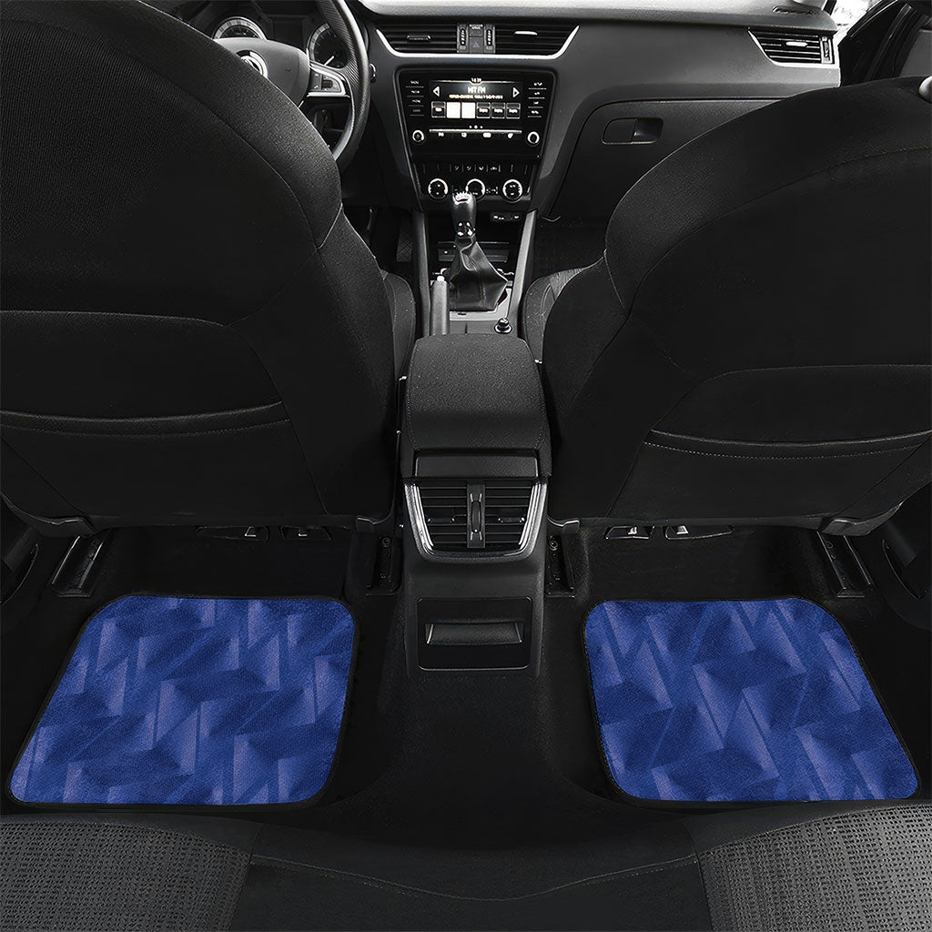 Cabo Verde Football 2026 Custom Car Mats Forca Tubaroes Azuis