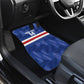 Cabo Verde Football 2026 Custom Car Mats Forca Tubaroes Azuis
