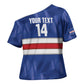 Cabo Verde Football 2026 Custom Cross Shoulder Shirt Forca Tubaroes Azuis