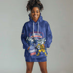 Cabo Verde Football 2026 Custom Hoodie Dress Forca Tubaroes Azuis