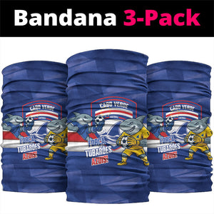 Cabo Verde Football 2026 Neck Gaiter Forca Tubaroes Azuis