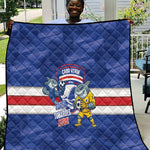 Cabo Verde Football 2026 Quilt Forca Tubaroes Azuis