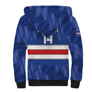 Cabo Verde Football 2026 Custom Sherpa Hoodie Forca Tubaroes Azuis
