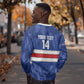 Cabo Verde Football 2026 Custom Sweatshirt Forca Tubaroes Azuis