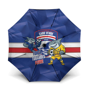 Cabo Verde Football 2026 Umbrella Forca Tubaroes Azuis