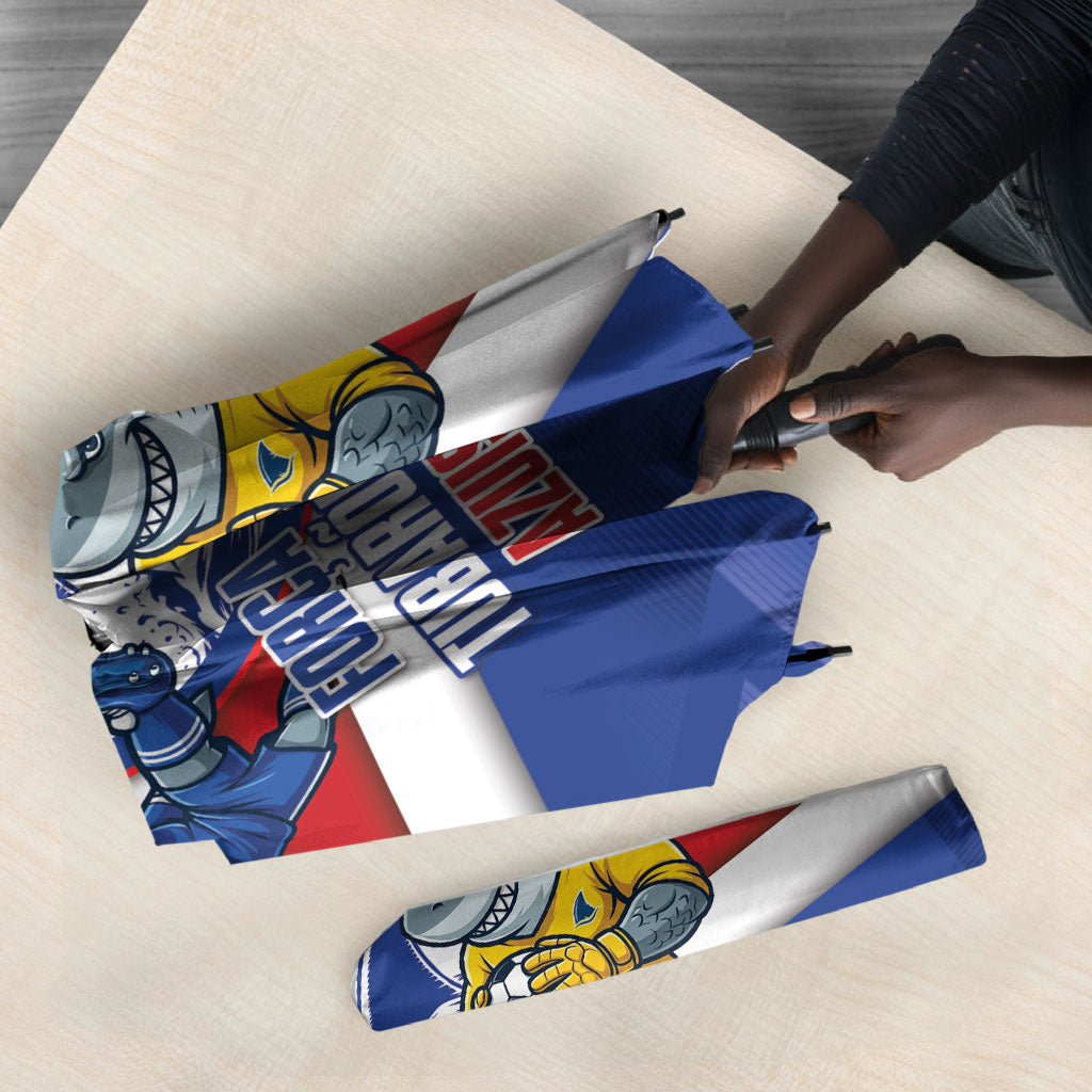 Cabo Verde Football 2026 Umbrella Forca Tubaroes Azuis
