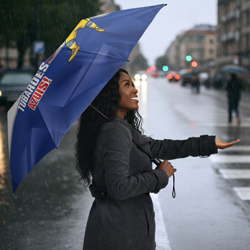 Cabo Verde Football 2026 Umbrella Forca Tubaroes Azuis