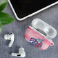 Cabo Verde Football 2026 Custom AirPods Case Tubaroes Azuis Goalkeeper Pink Jersey
