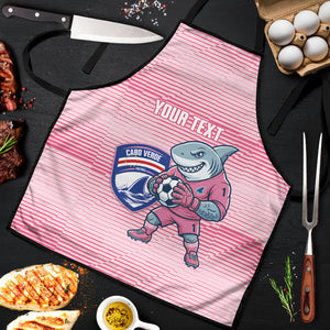 Cabo Verde Football 2026 Custom Apron Tubaroes Azuis Goalkeeper Pink Jersey