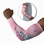 Cabo Verde Football 2026 Custom Arm Sleeves Tubaroes Azuis Goalkeeper Pink Jersey
