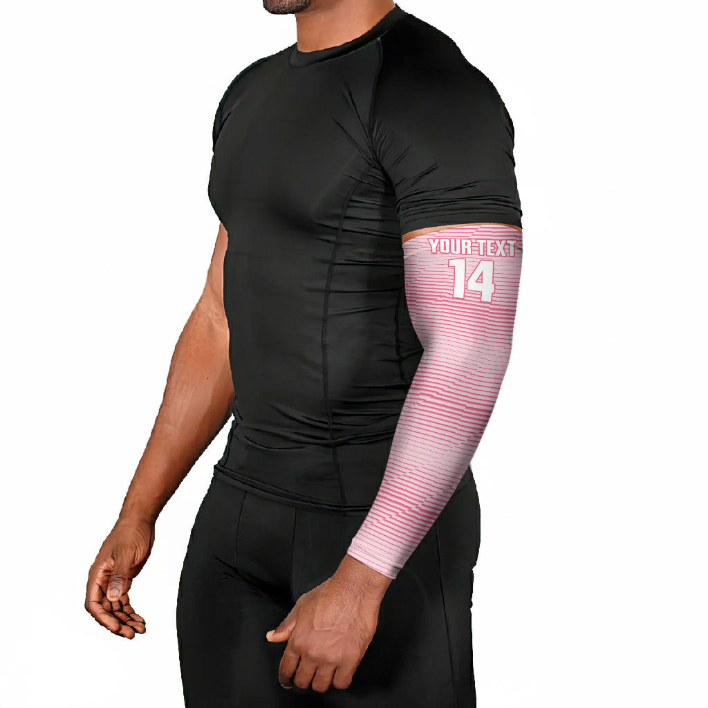 Cabo Verde Football 2026 Custom Arm Sleeves Tubaroes Azuis Goalkeeper Pink Jersey
